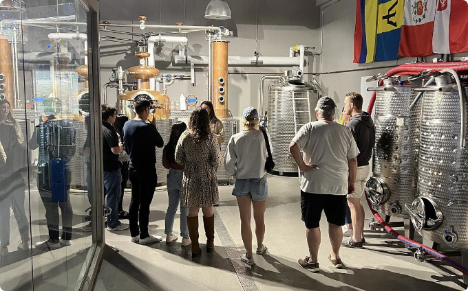 Tour of the distillery